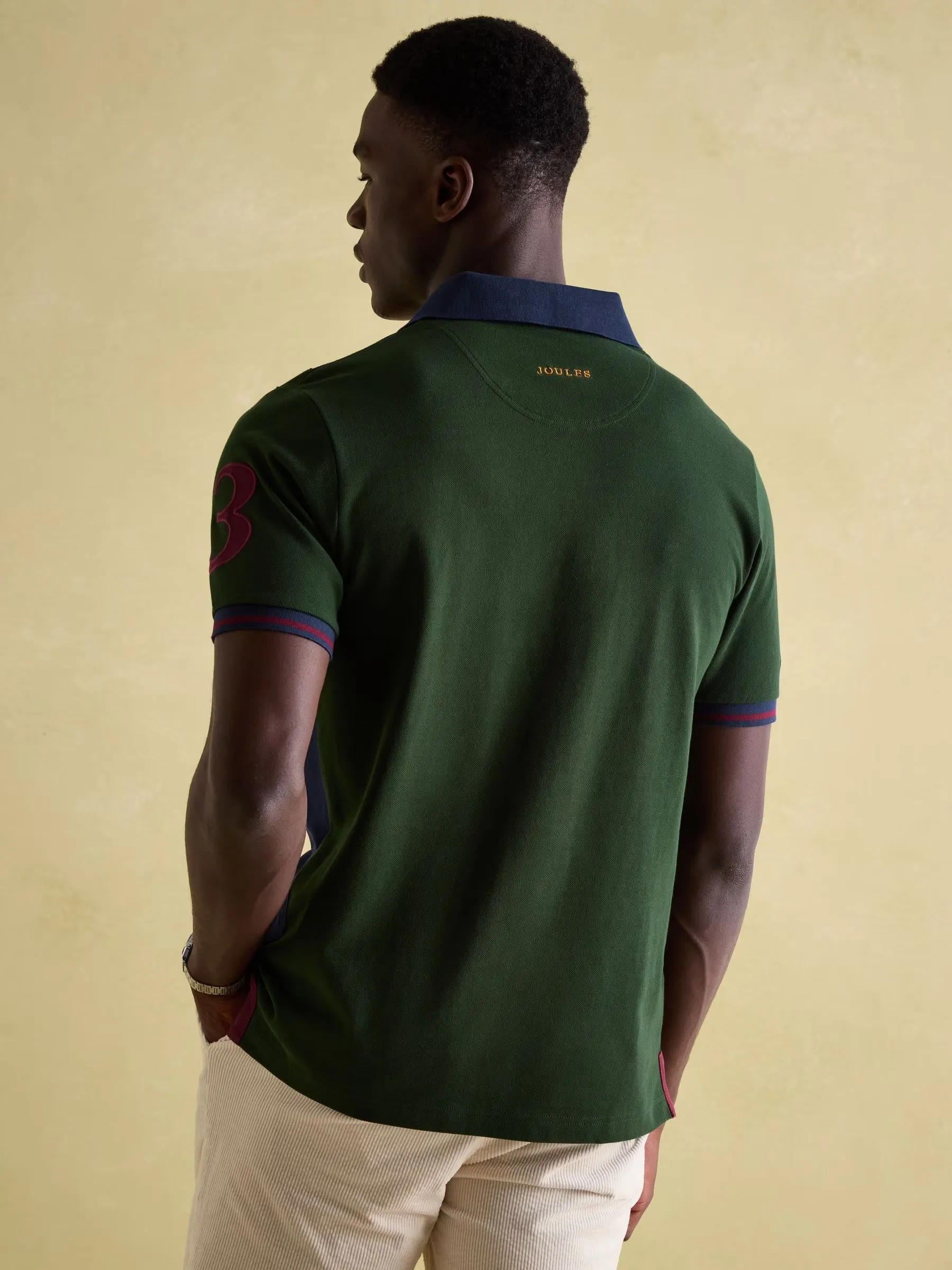 Embellished
Green/Navy Classic Fit Polo Shirt