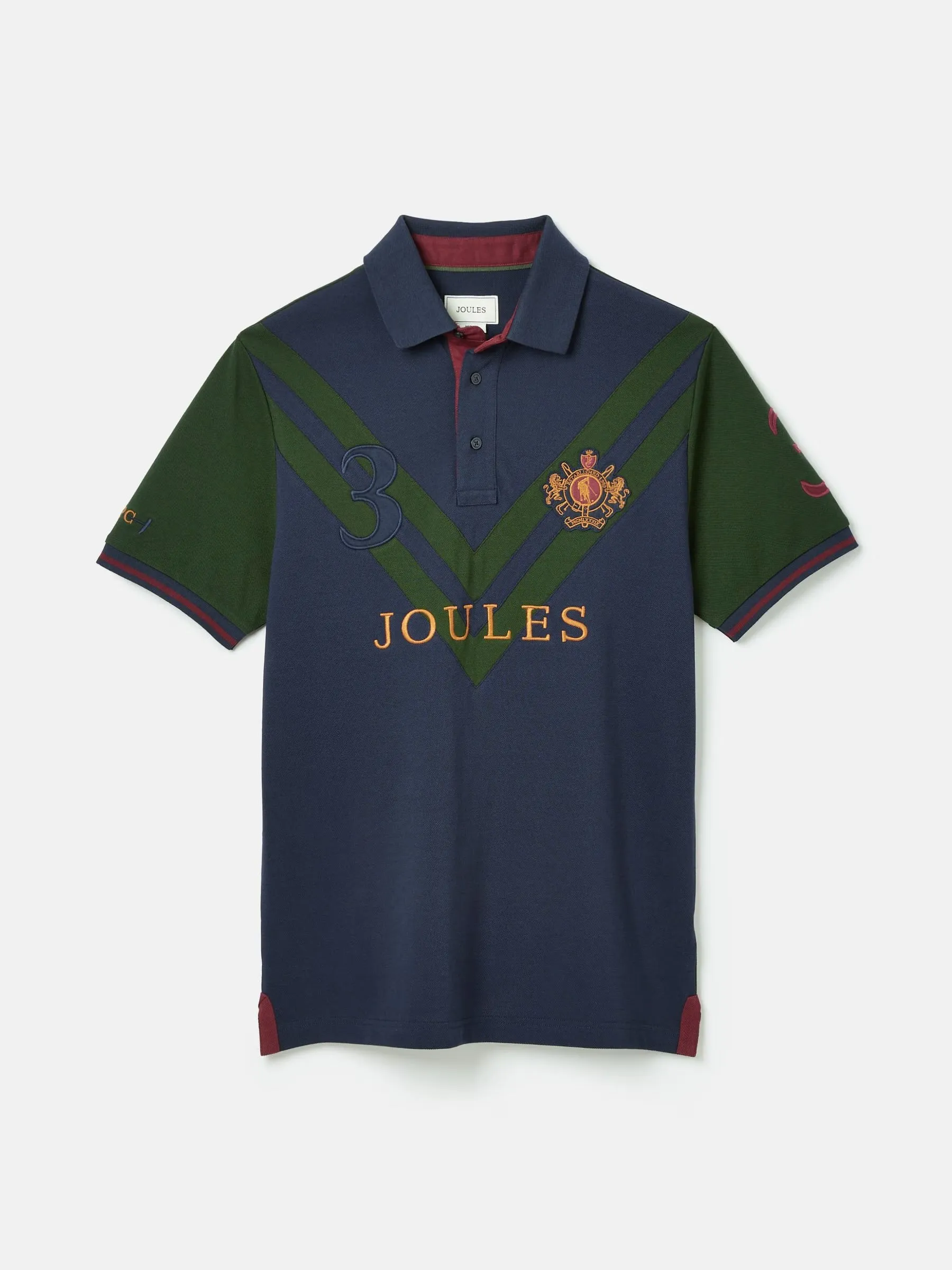 Embellished
Green/Navy Classic Fit Polo Shirt