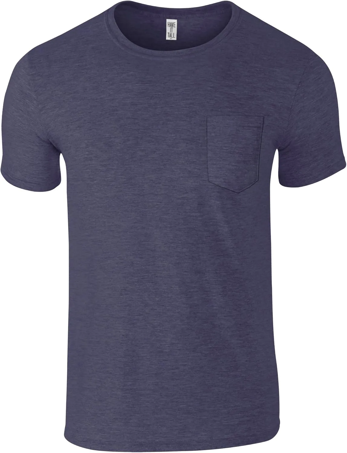 Have It Tall Men's Tall Pocket T Shirt Soft Blend Fabric