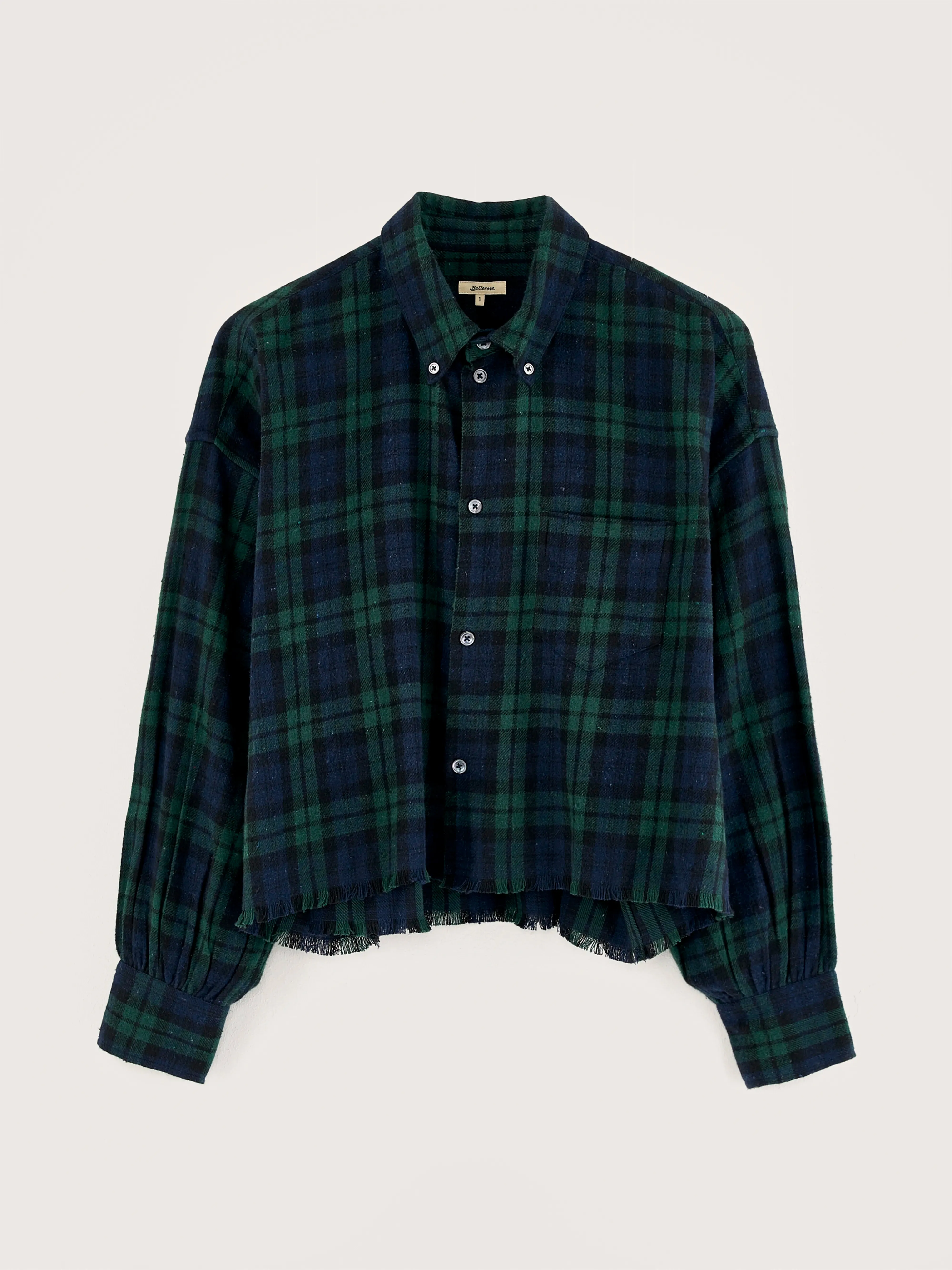 Kraft cropped shirt (242 / W / CHECK A)