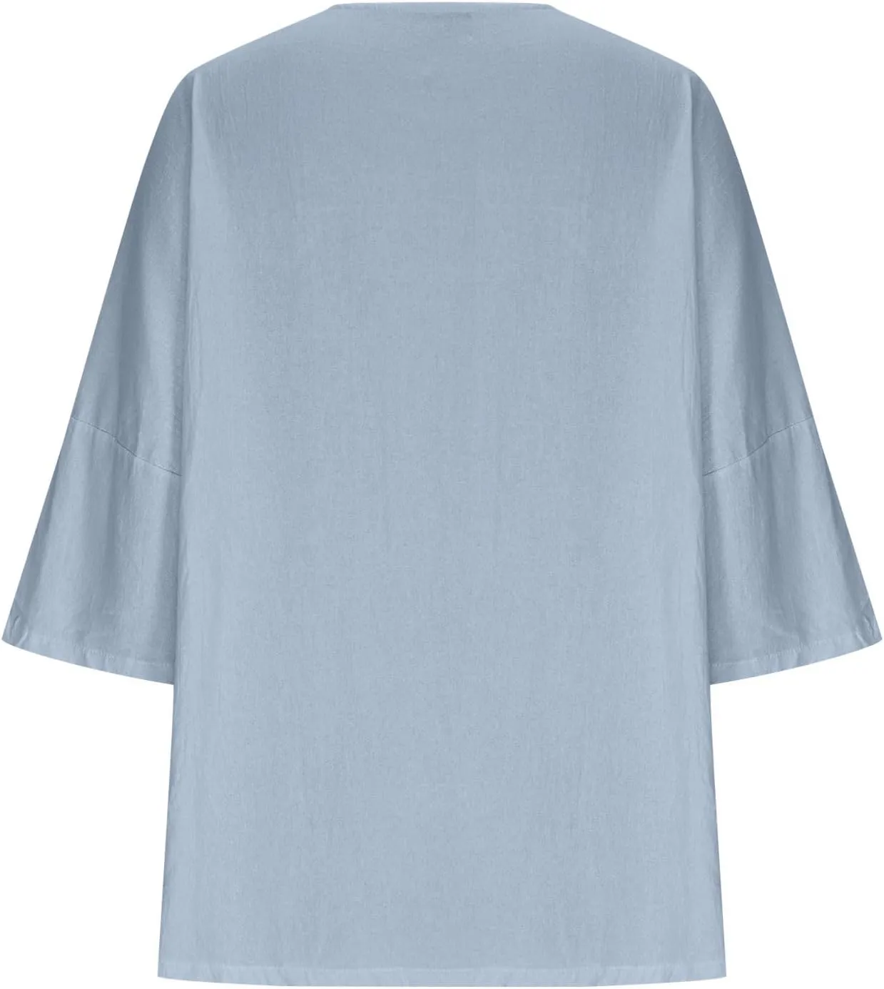 Linen Shirts for Women Short Sleeve Classic Basic Tees Summer Boho Beach Gauze Tops Lightweight Soft Trendy Blouses