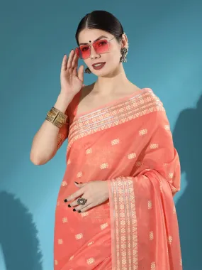 Lucknowi collection Chanderi Chikankari Saree