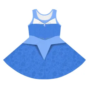 Make it Blue Sleeping Princess Girls' Sleeveless Sundress