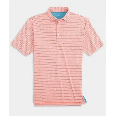 Newton Striped Polo in Tango by Johnnie-O