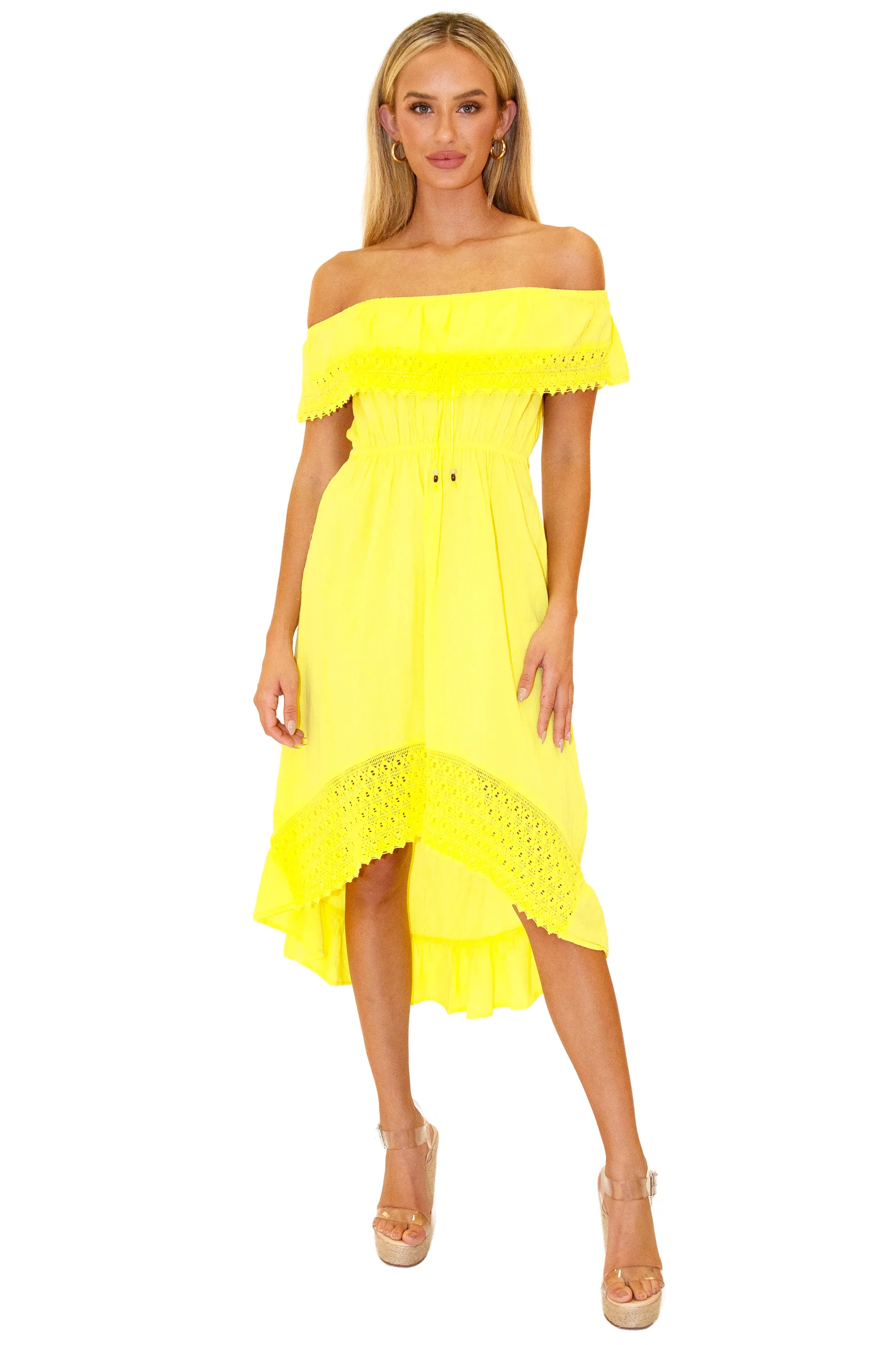 'Olivia' High Low Midi Dress
