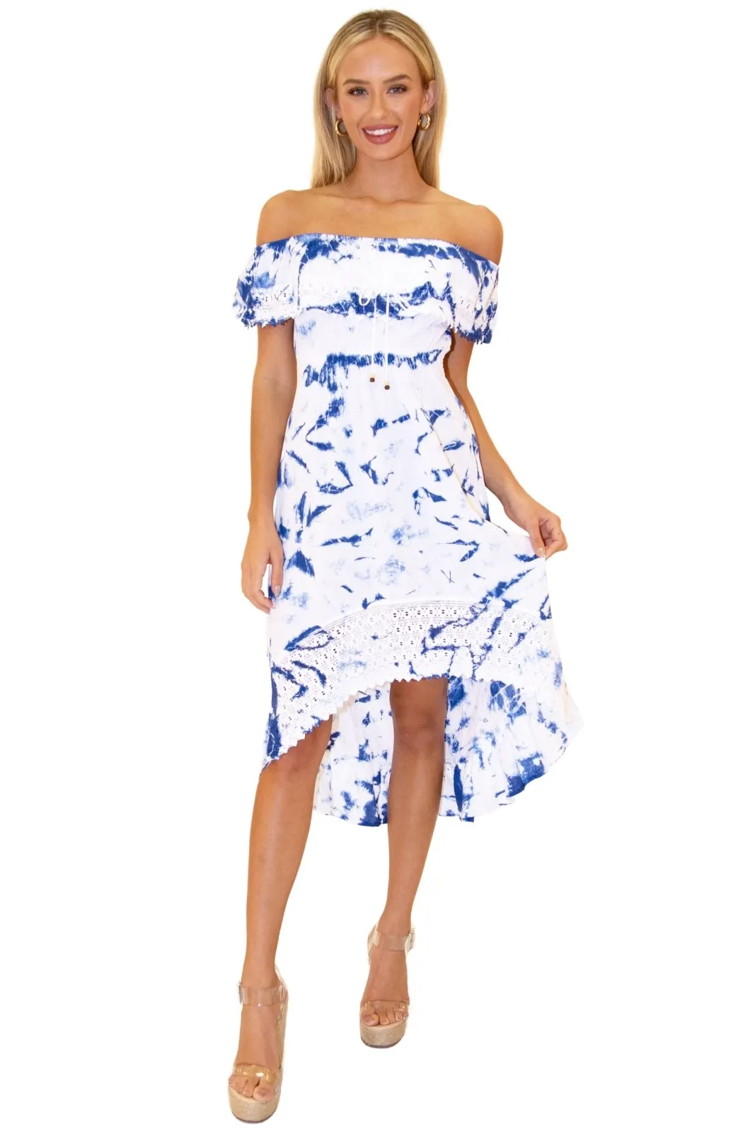 'Olivia' High Low Midi Dress
