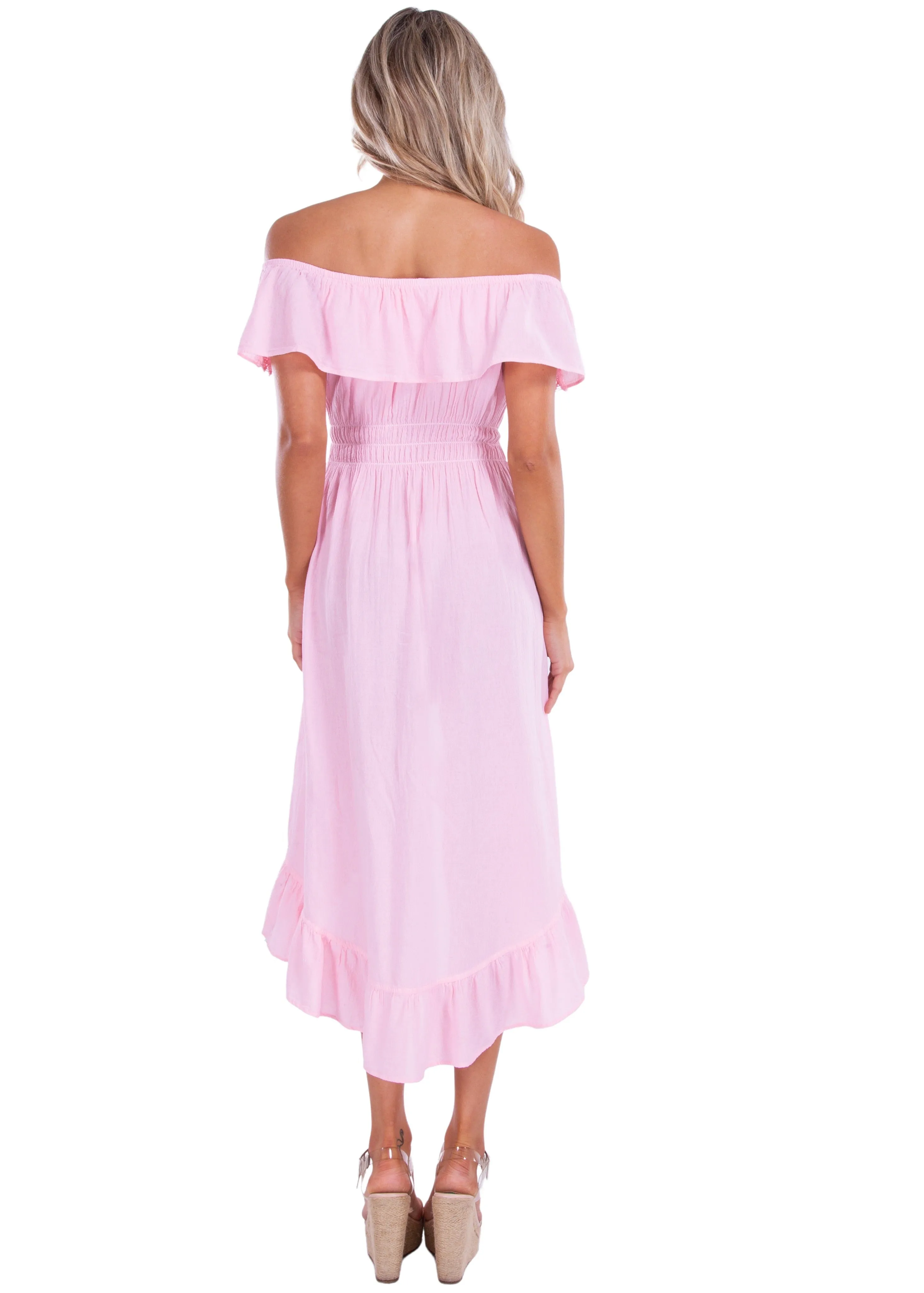 'Olivia' High Low Midi Dress