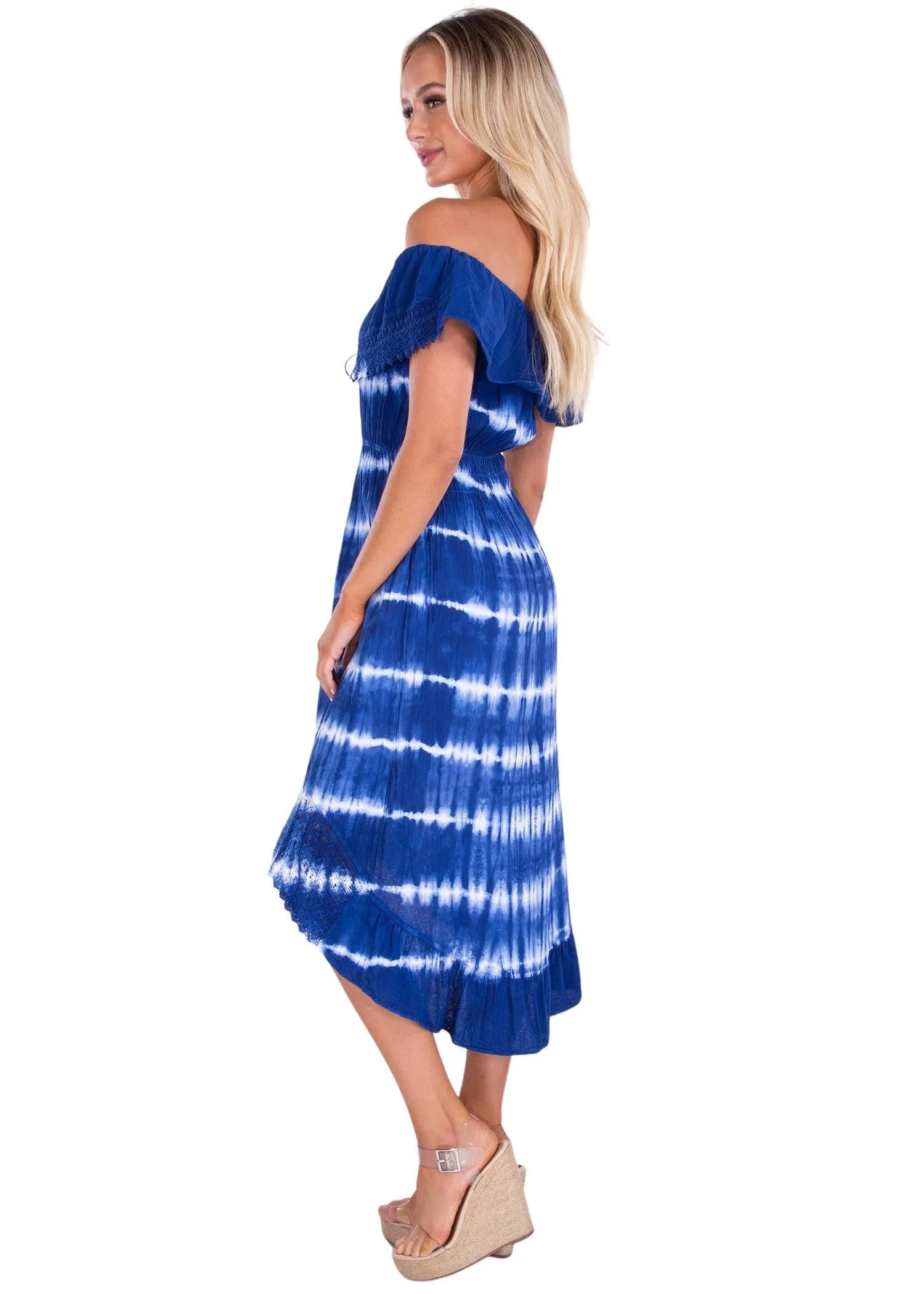 'Olivia' High Low Midi Dress