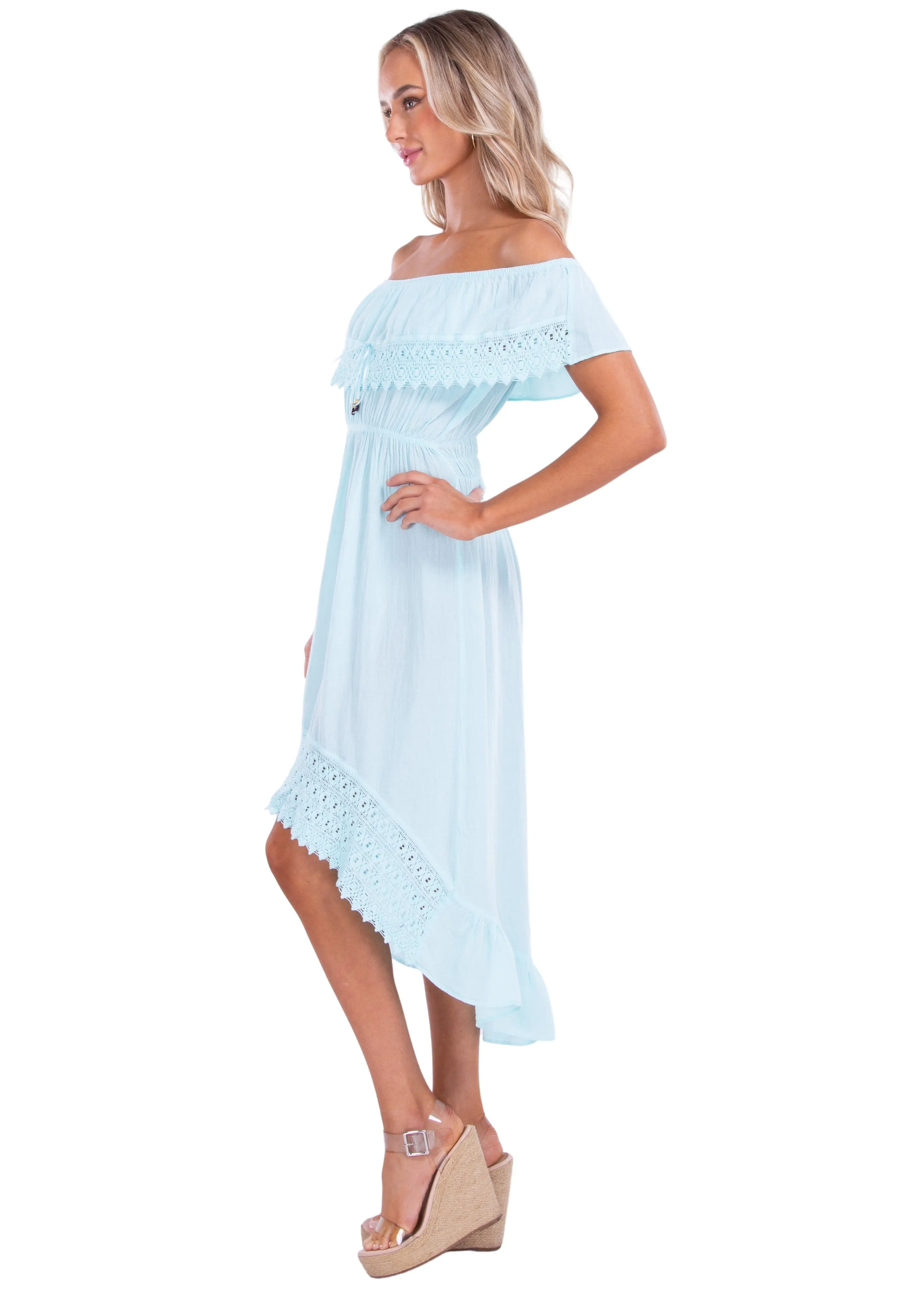 'Olivia' High Low Midi Dress