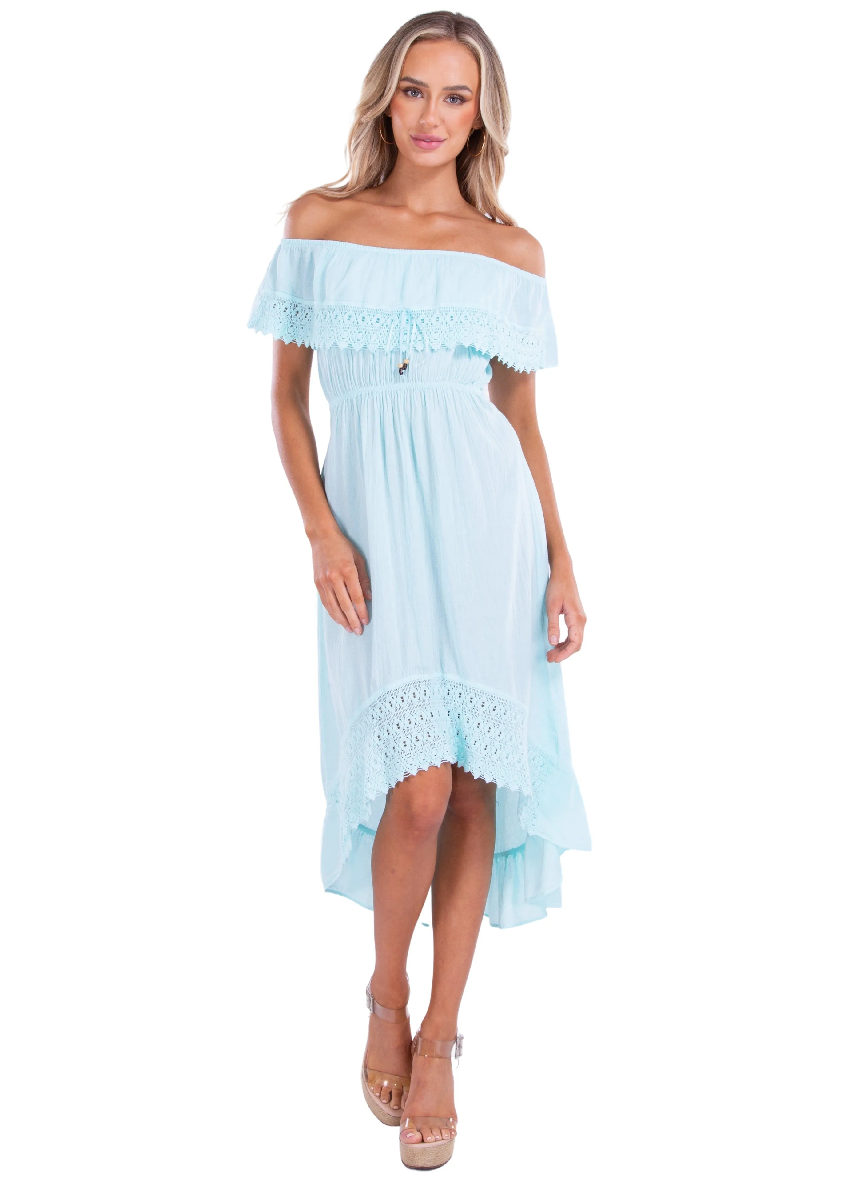 'Olivia' High Low Midi Dress
