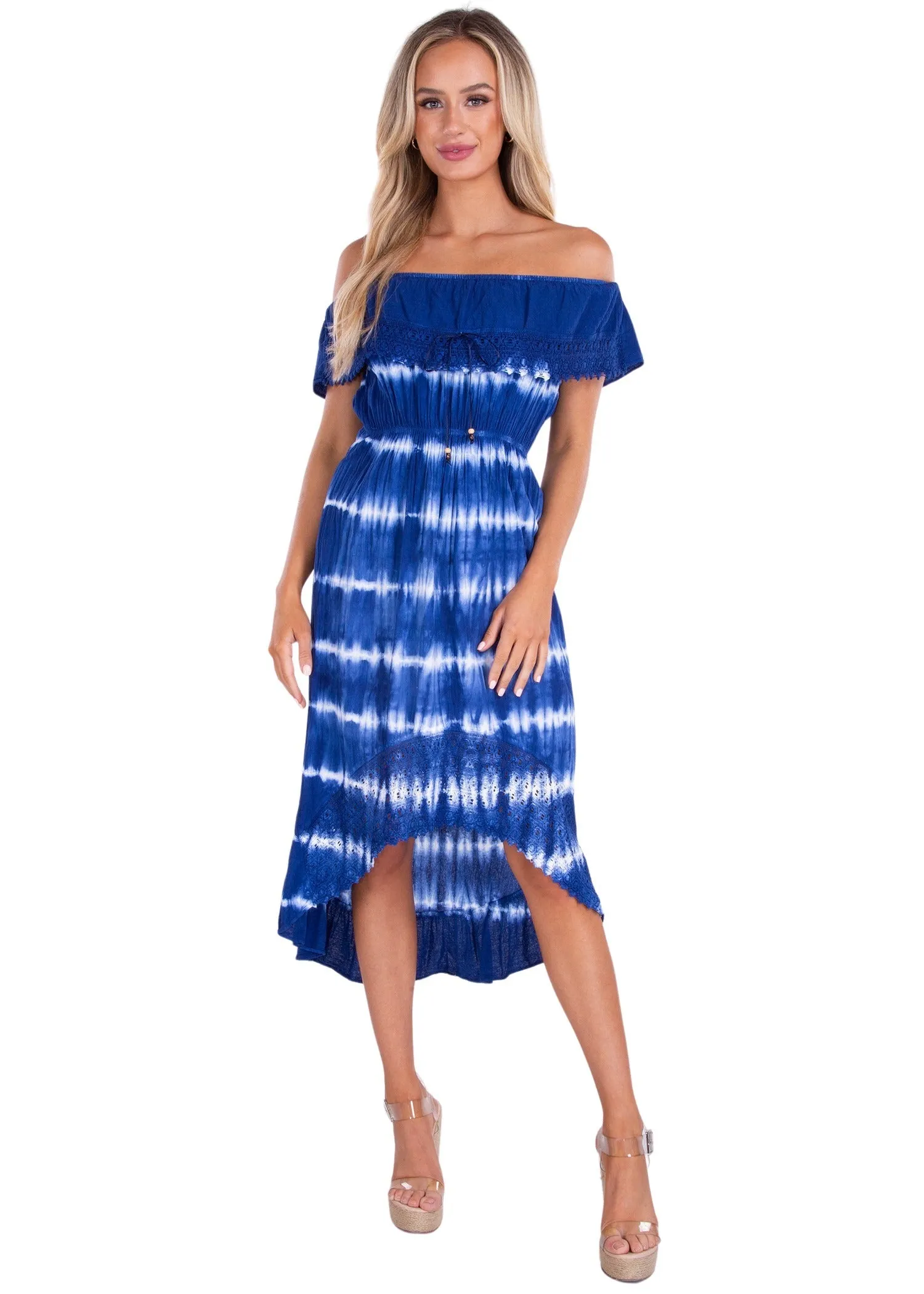 'Olivia' High Low Midi Dress