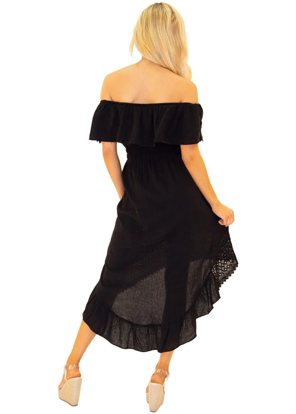 'Olivia' High Low Midi Dress
