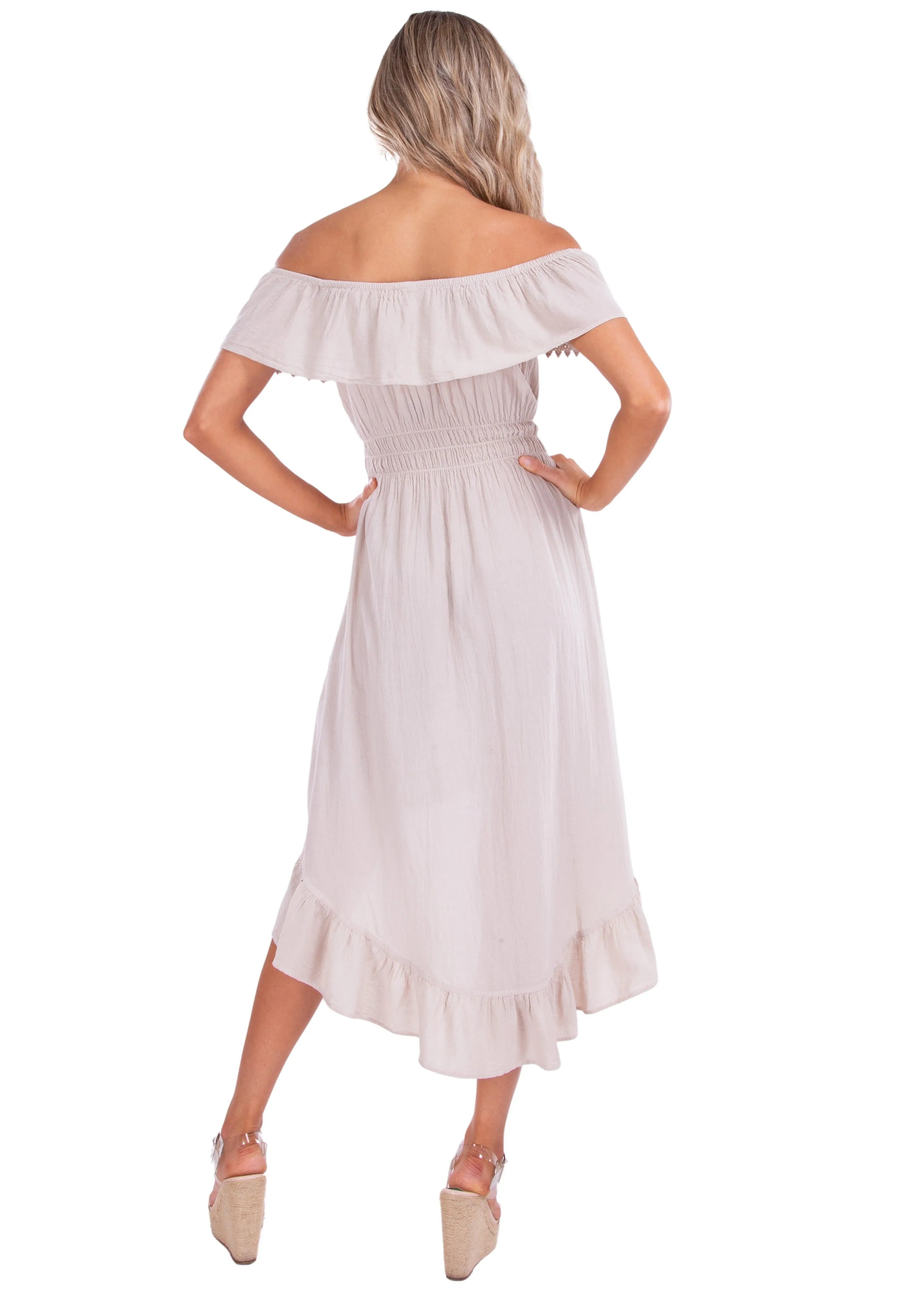'Olivia' High Low Midi Dress