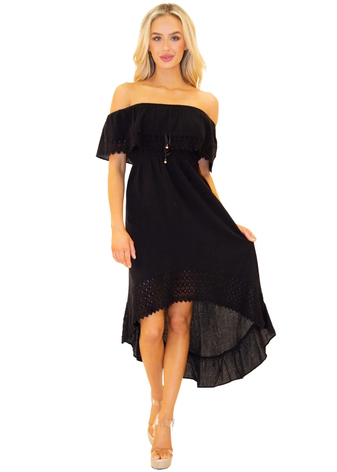 'Olivia' High Low Midi Dress