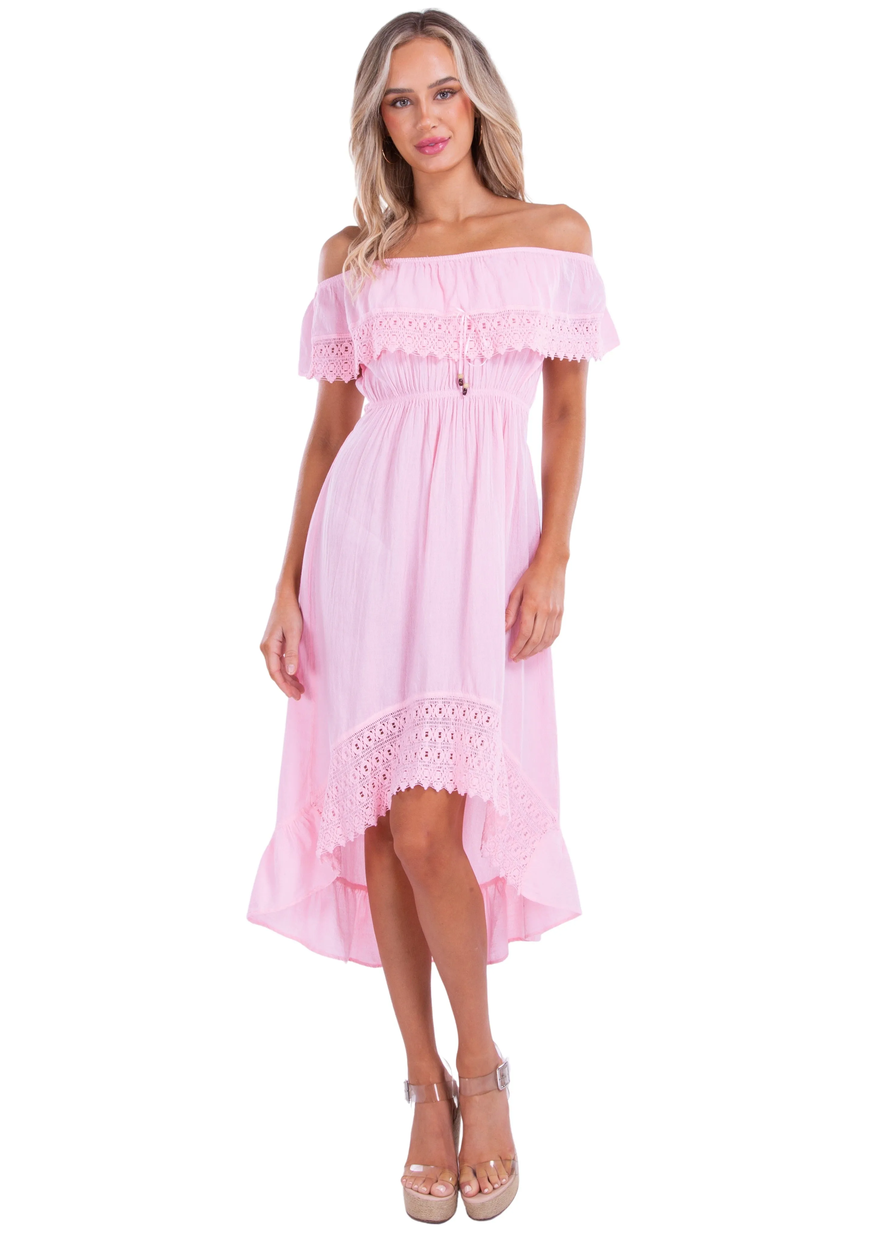 'Olivia' High Low Midi Dress