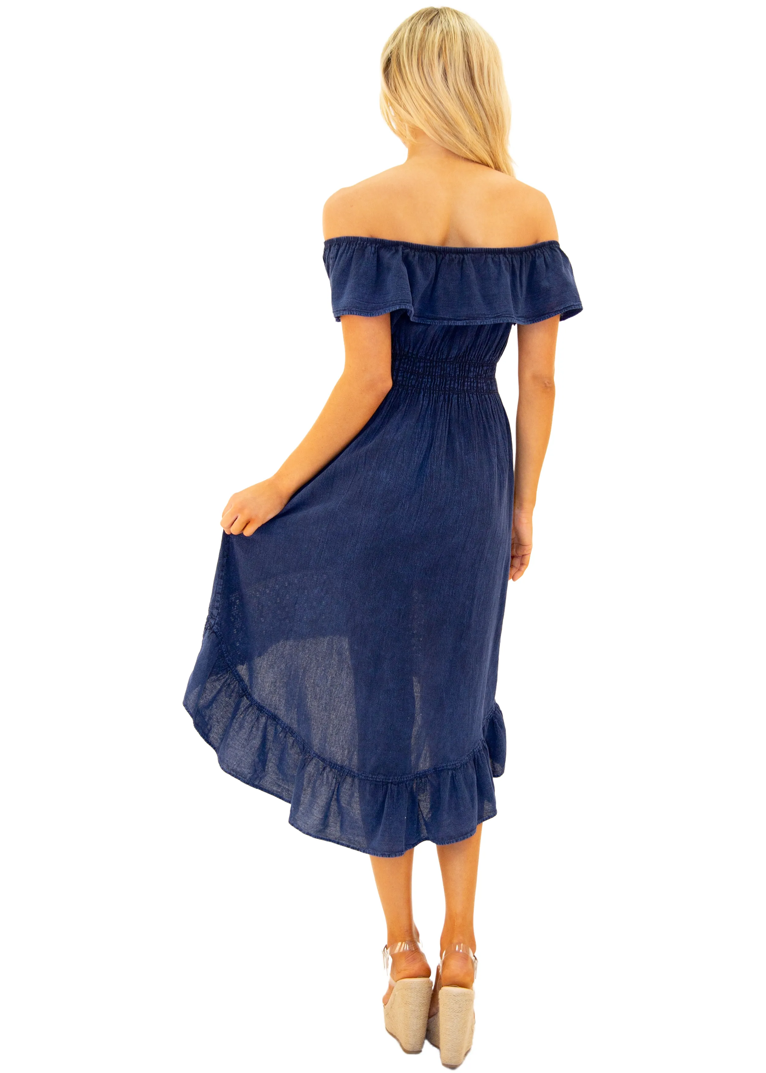 'Olivia' High Low Midi Dress