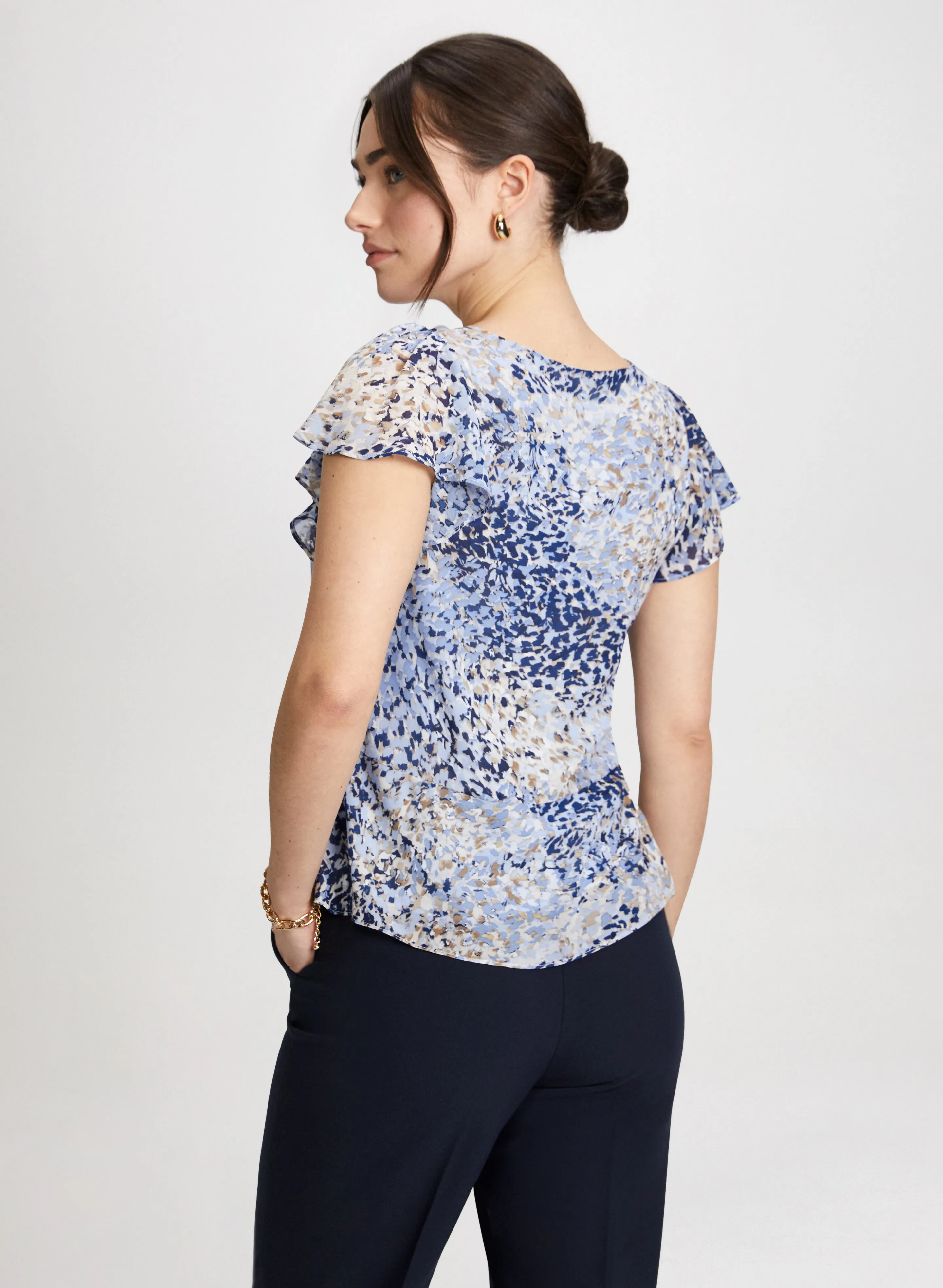 Painted Print Blouse