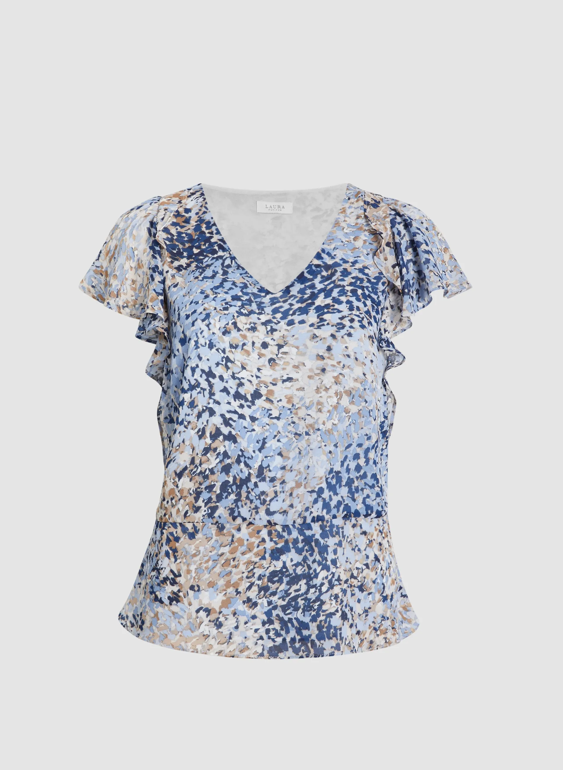 Painted Print Blouse