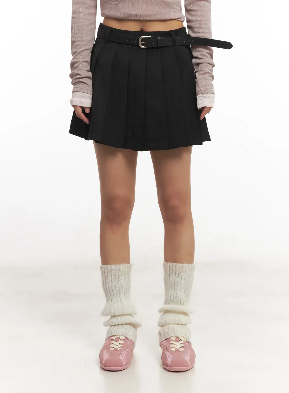 Pleated Chic Mini Skirt IA515