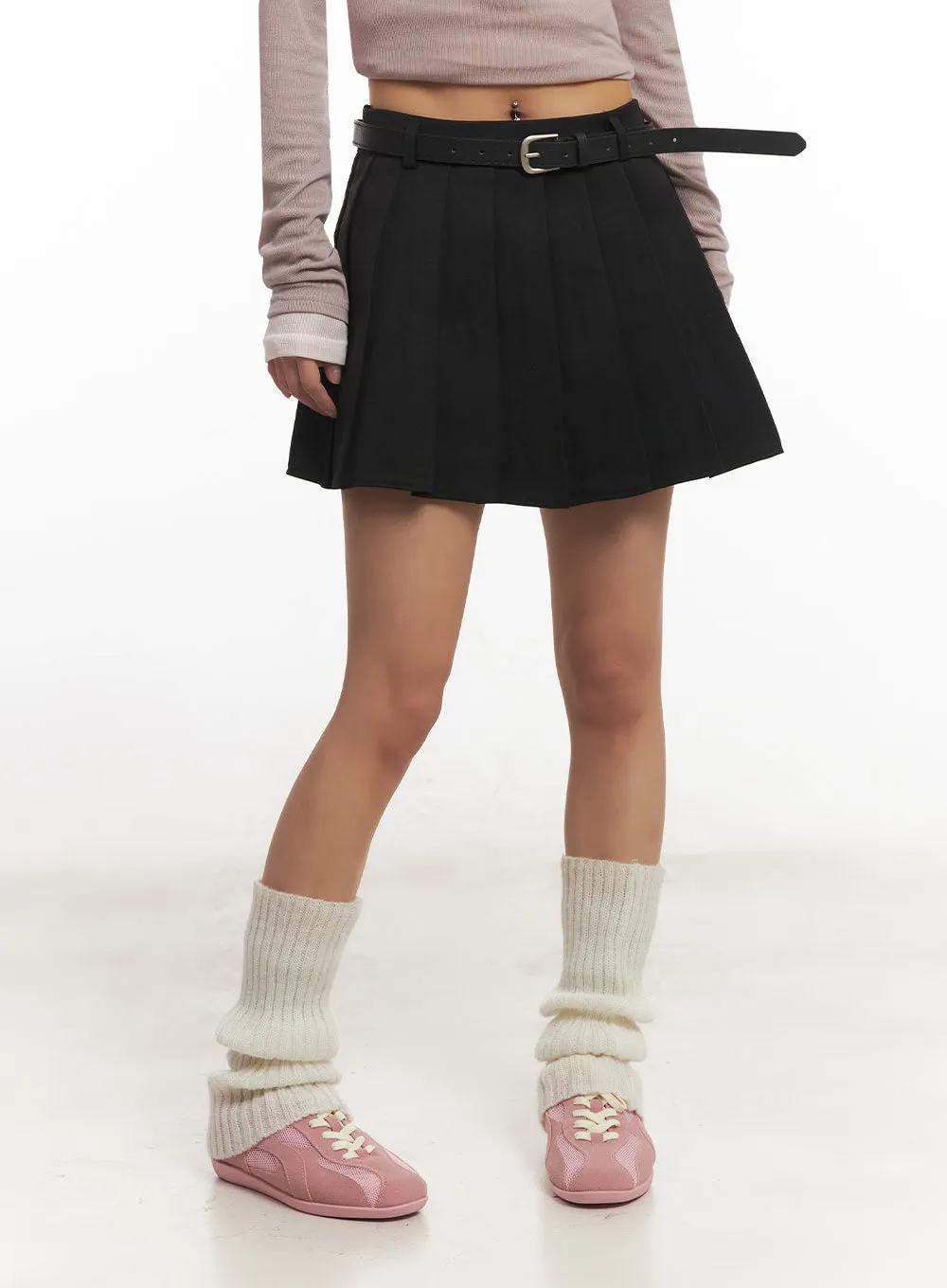 Pleated Chic Mini Skirt IA515