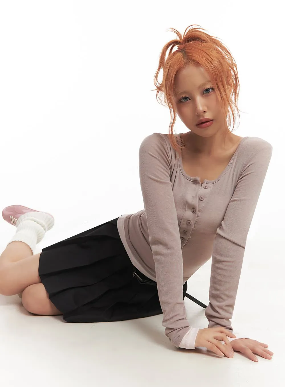 Pleated Chic Mini Skirt IA515