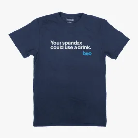 "Your Spandex Could Use a Drink" - Bivo Shirt (Navy)