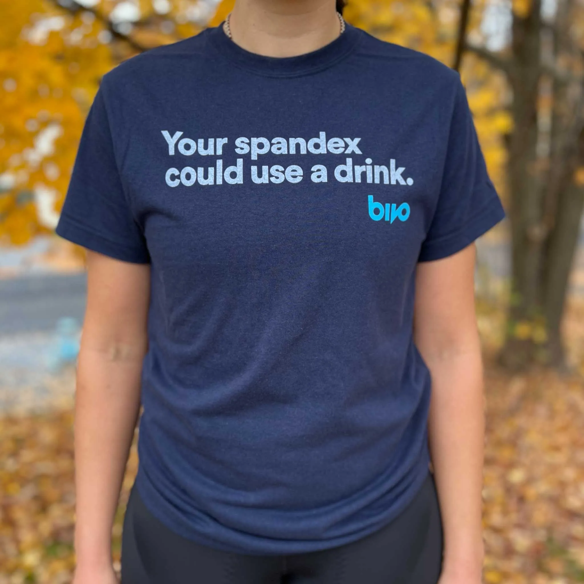 "Your Spandex Could Use a Drink" - Bivo Shirt (Navy)