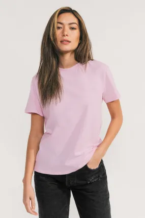 Relaxed Crew Neck T-Shirt (Bubblegum)