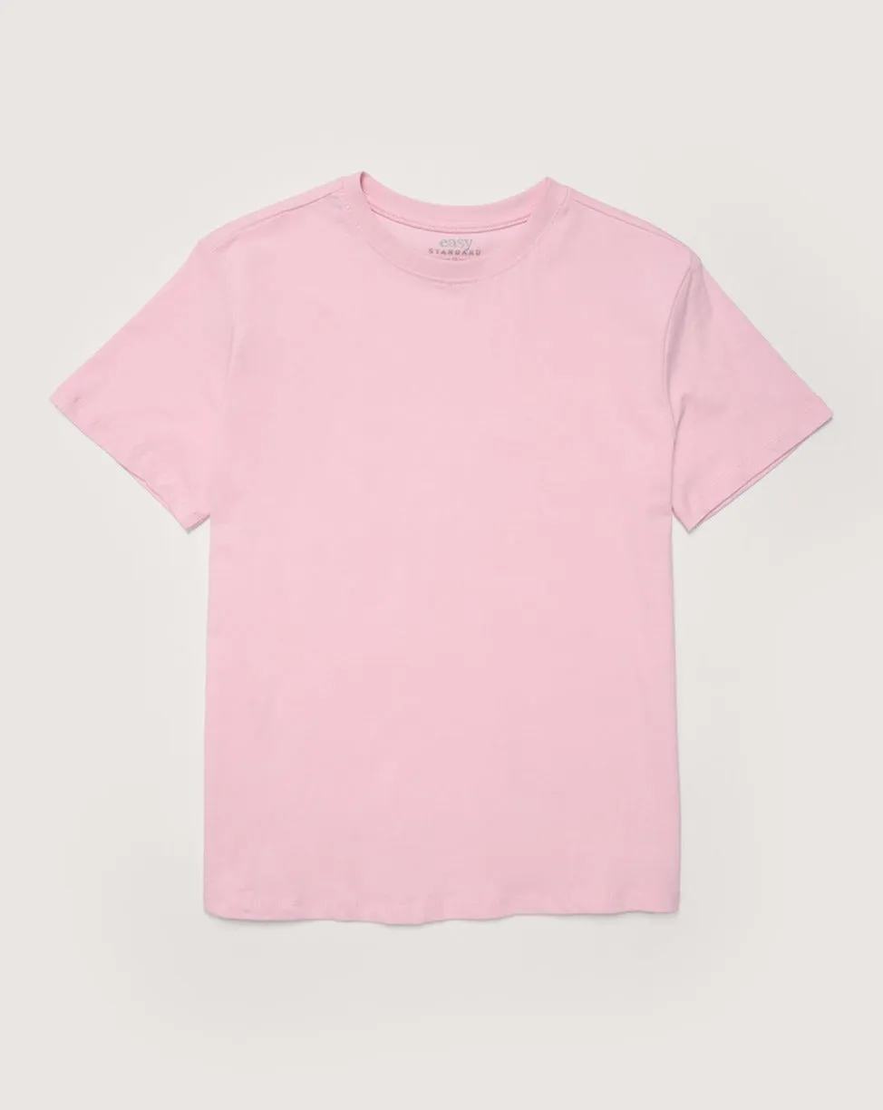Relaxed Crew Neck T-Shirt (Bubblegum)