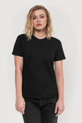 Relaxed Crew Neck T-Shirt (Jet Black)