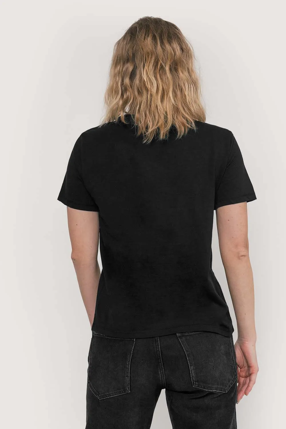 Relaxed Crew Neck T-Shirt (Jet Black)