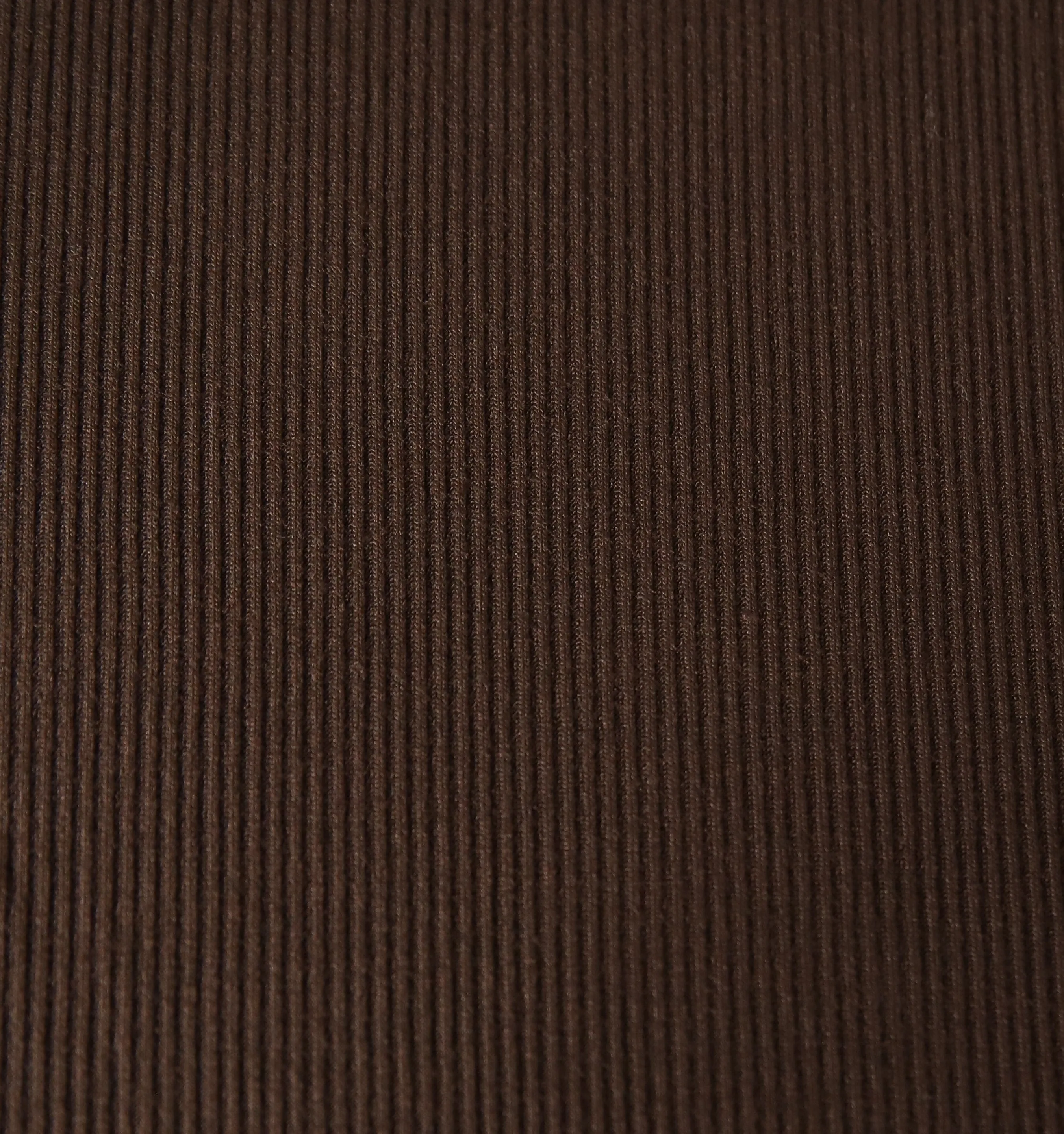 RIBBED DOLMAN TEE-BROWN
