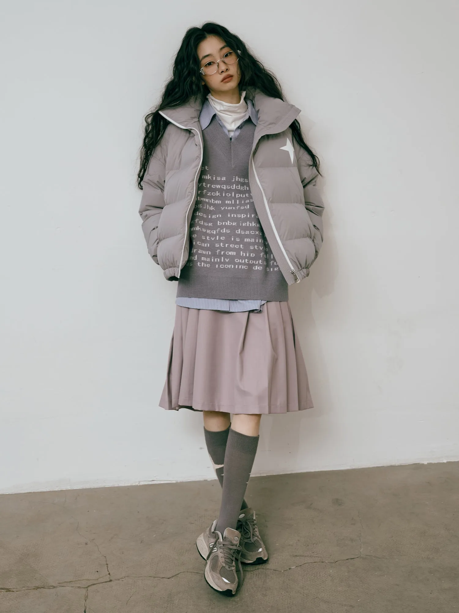 Simple Pleats Chic Skirt
