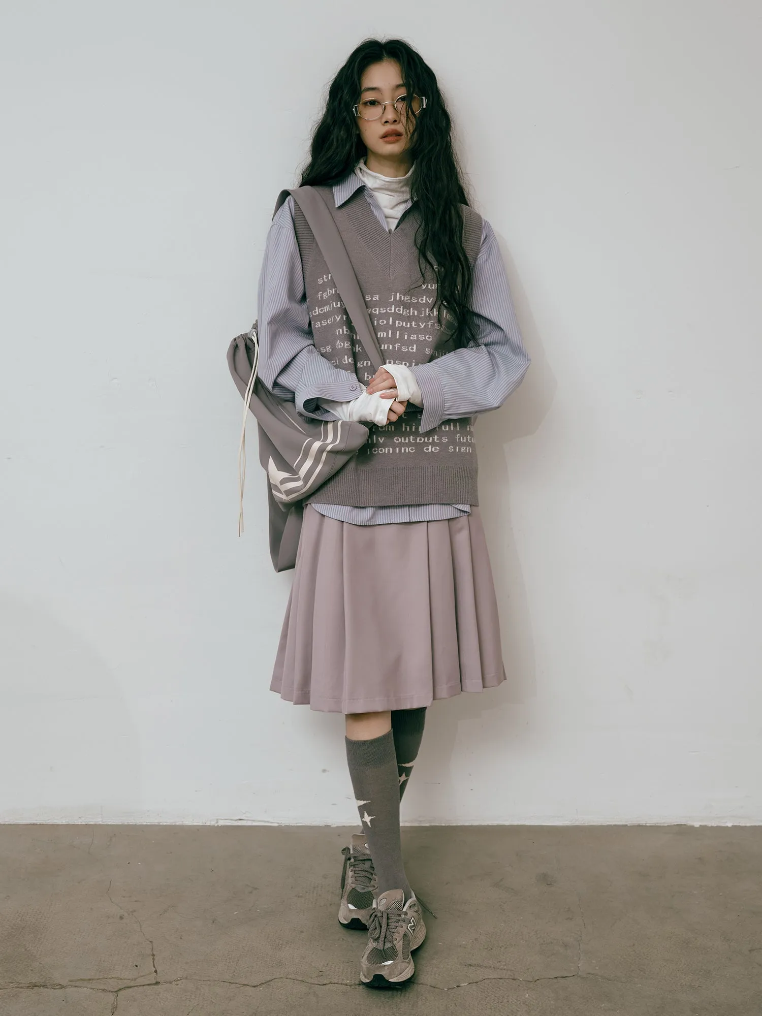 Simple Pleats Chic Skirt
