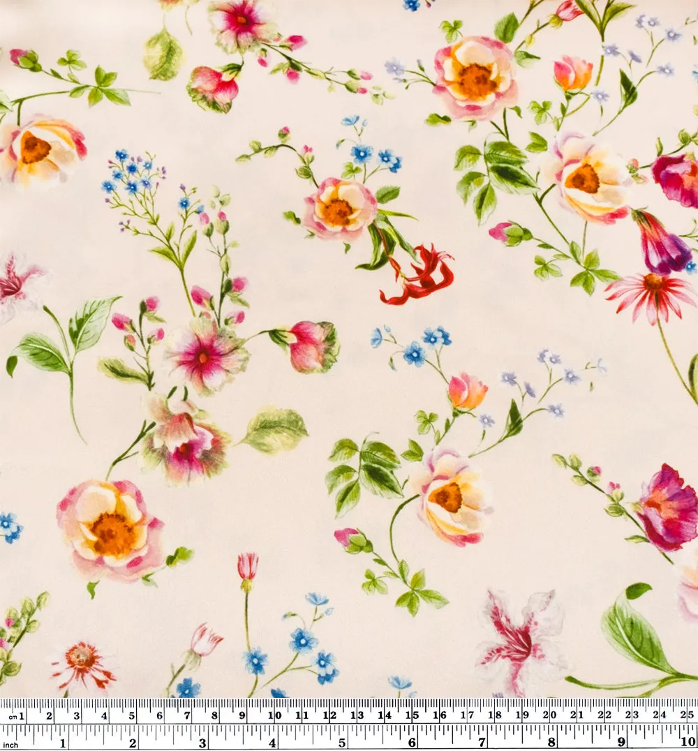 Summer Spray Poly Satin - Pearl