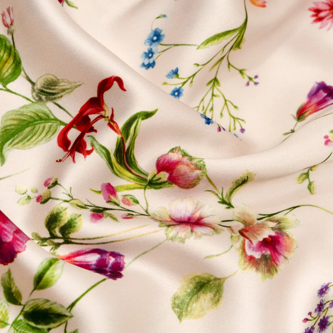 Summer Spray Poly Satin - Pearl