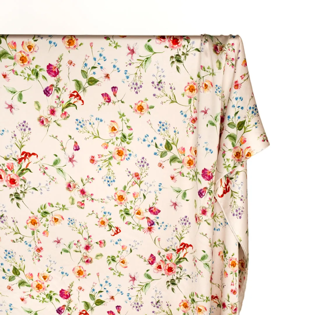 Summer Spray Poly Satin - Pearl