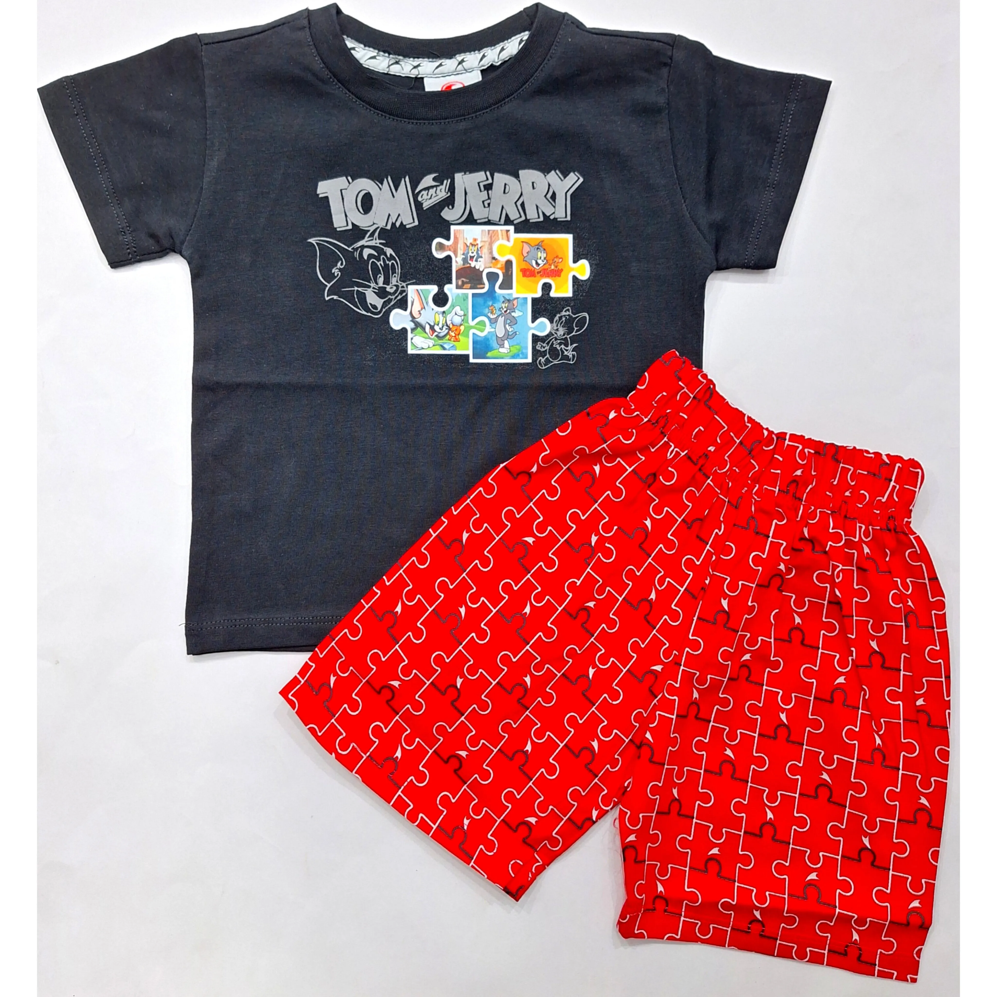 T-Shirt & Short - Tom & Jerry - Black