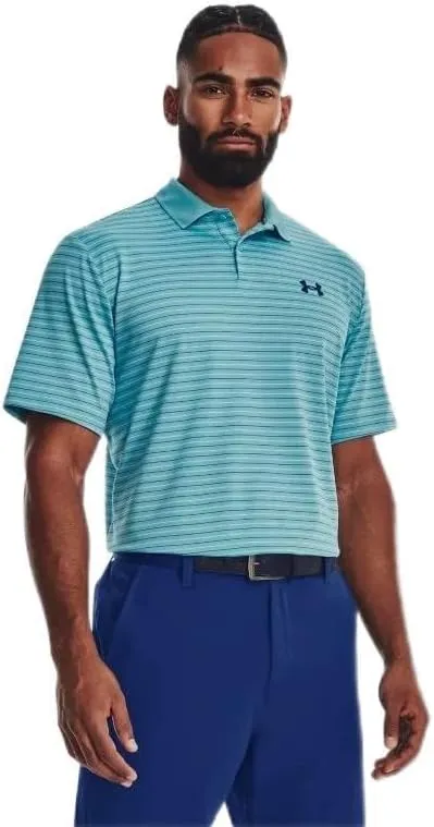 Under Armour Mens UA Matchplay Stripe Polo - Enhanced Breathability 3XLT