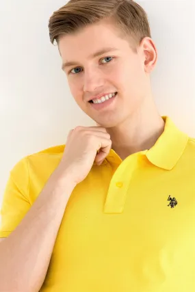 USPA Polo Shirt Men Amber VR094 USPOM204 Single Color Horse US Polo Assn.