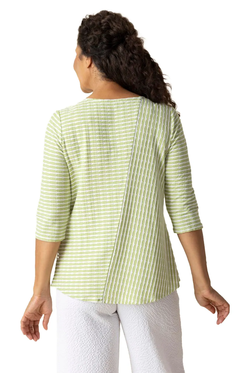 Women's Habitat Uptown Stripe City Tee Leaf