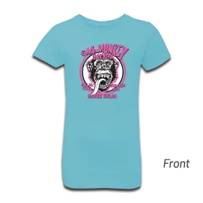 Youth Monkey Face Tee - Light Blue
